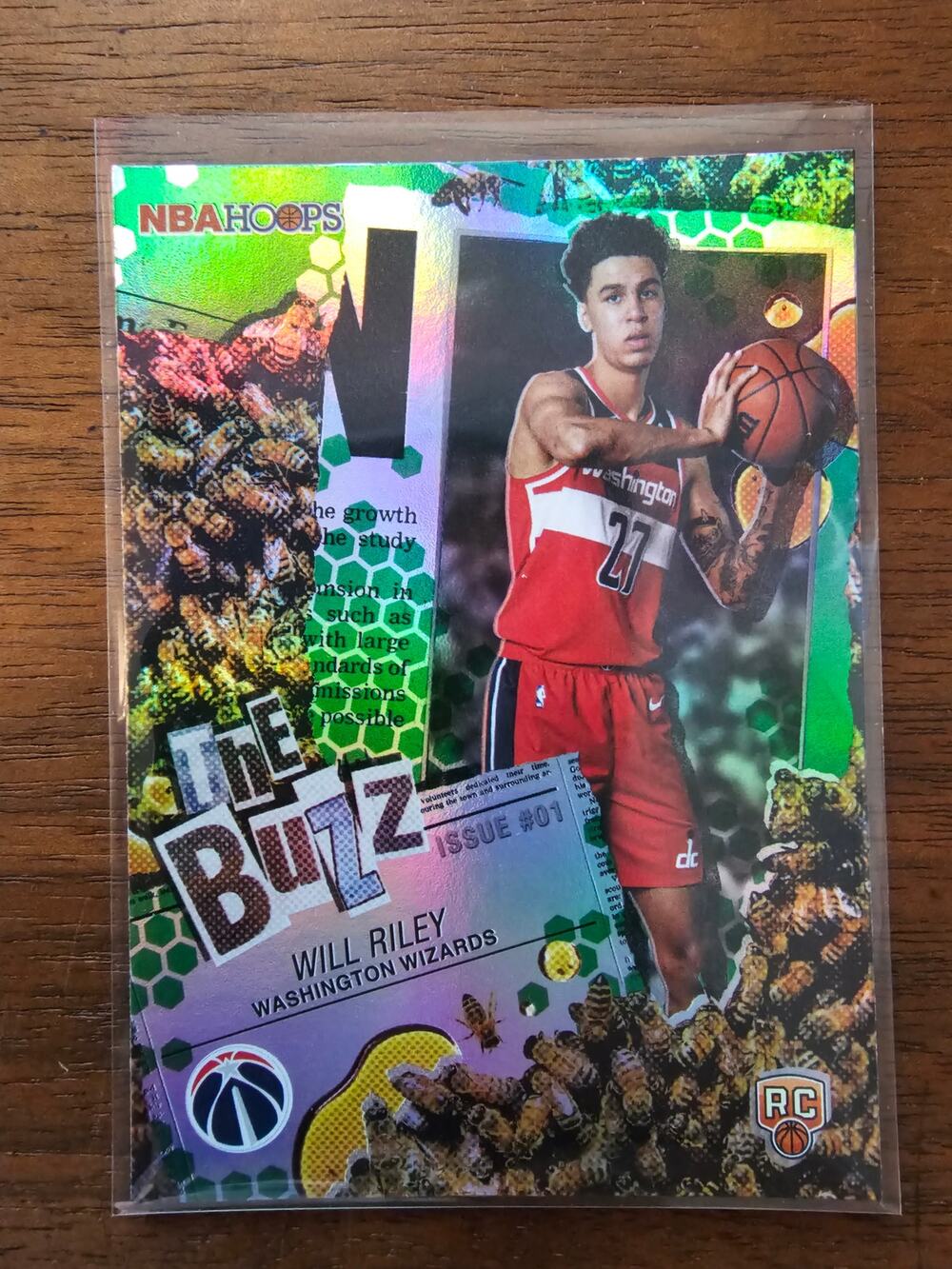 Will Riley - 2025-2026 Topps NBA Hoops #TB-21 The Buzz - Rookie Insert - Green